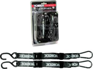 TIE DOWNS 1.5" 2/PK BLK