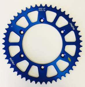 REAR SPROCKET ALUMINUM 48T-520 BLU HON/YAM