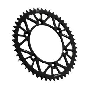 REAR RACELITE SPROCKET ALUM 49T-520 BLK HON/YAM