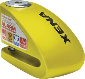 XX6 ALARM DISC LOCK 3.3" X 2.3" (YELLOW)