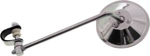 ROUND CLAMP-ON MIRROR SILVER 4"