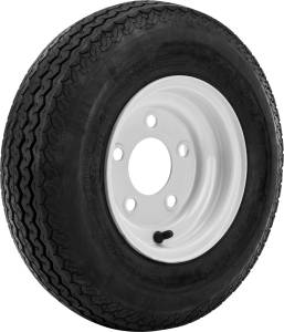 TRAILER TIRE AND WHEEL ASSEMBLY WHITE