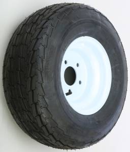 TRAILER TIRE AND WHEEL ASSEMBLY WHITE