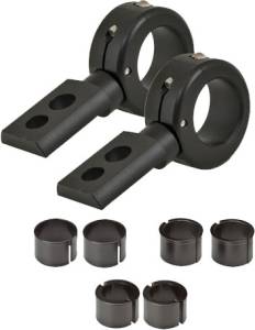 BILLET MOUNTING BRACKETS BLACK 1-1/2"X1-3/4"