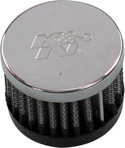 CRANKCASE VENT AIR FILTER DIRECT MOUNT CHROME TOP