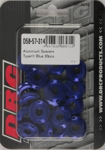 ALUMINUM SPACERS TYPE 11 BLUE M6X12MM 20/PK