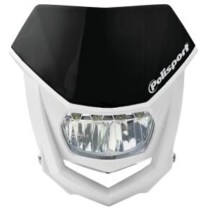 HALO HEADLIGHT BLACK/LED BULBS