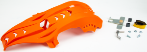 FORTRESS SKID PLATE WITH LINK PROTECTOR ORANGE KTM