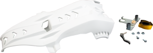 FORTRESS SKID PLATE WITH LINK PROTECTOR WHITE