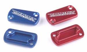 BILLET FRONT BRAKE COVER BLUE CR CRF XR