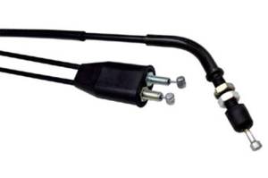 BLACK VINYL THROTTLE PUSH-PULL CABLE SET