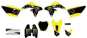 CMPLT KIT MONSTER ENERGY SLASH WHITE BG