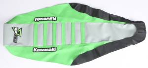 SEAT COVER GREEN/GREY W/RIBS