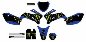 CMPLT KIT MONSTER ENERGY SLASH WHITE BG