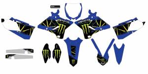 CMPLT KIT MONSTER ENERGY SLASH WHITE BG