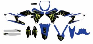 CMPLT KIT MONSTER ENERGY SLASH WHITE BG