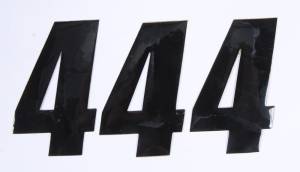 NUMBER 4 BLACK 4" 3/PK