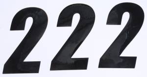 NUMBER 2 BLACK 6" 3/PK