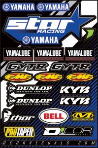 STAR YAMAHA DECAL SHEET