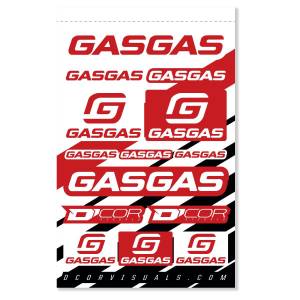 GASGAS DECAL SHEET 12 MIL