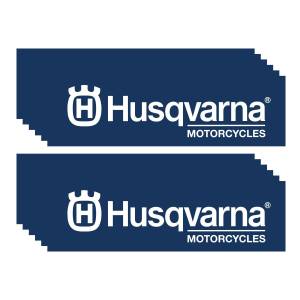 6" HUSQVARNA DECAL 10 PK