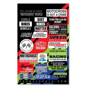 DECAL SHEET MOTO TALK 2 4 MIL