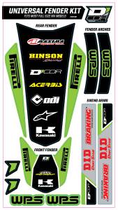 TRIM KIT GREEN WPS UNIVERSAL FOR FULL SIZE MOTORCYCLES