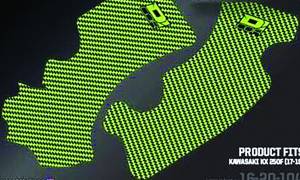 FRAME GRIP GUARD DECAL GREEN/BLACK