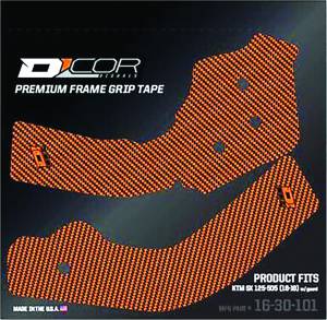 FRAME GRIP GUARD DECAL ORANGE