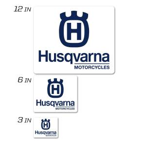 HUSQVARNA ICON DECAL 3" SQUARE