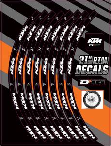 RIM DECALS 21" KTM LOGO FRONT