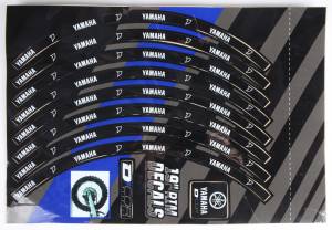 RIM DECALS 19" YAMAHA LOGO REAR