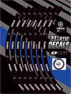 RIM DECALS 21" YAMAHA LOGO FRONT