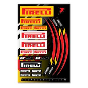 DECAL SHEET 12 MIL PIRELLI DECAL SHEET 12 MIL PIRELLI