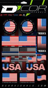 USA STICKER SHEET