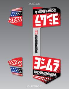 RS-12 MUFFLER DECAL SET