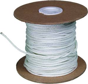 NYLON STARTER ROPE TIGHT WEAVE WHITE 1/8"X250'