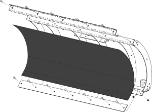 POLY BLADE REPLACEMENT 72" BLADE FACE