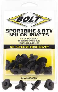 M8 THREE STAGE PUSH RIVET KIT 10/PK