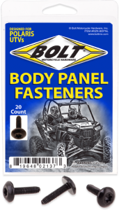 UTV BODY PANEL FASTENERS M6X24 BODY PANEL SCREWS  20PK