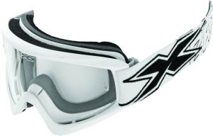 GO-X FLAT OUT GOGGLE MATTE WHITE W/CLEAR LENS