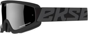 FLAT-OUT GOGGLE BLACK W/SILVER MIRROR