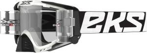 GOGGLE EKS-S XL CLEAR/BLACK W/CLEAR LENS ZIP OFF SYSTEM