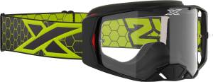 LUCID GOGGLE BLACK/FLO YELLOW W/CLEAR LENS