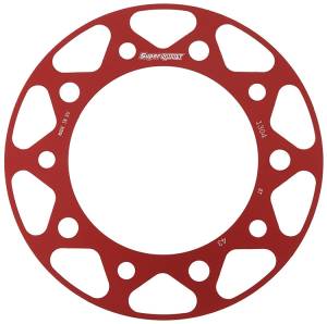 REAR EDGE SPRKT COLOR DISK ALU 43T-525 RED HON/YAM