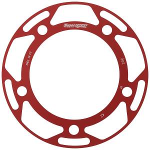 REAR EDGE SPRKT COLOR DISK ALU 42T-530 RED HON