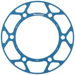 REAR EDGE SPRKT COLOR DISK ALU 43T-525 BLU SUZ/YAM