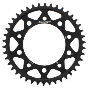 REAR SPROCKET STEEL 42T-525 BLK HON