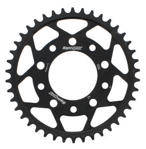 REAR SPROCKET STEEL 42T-525 BLK HON/TRI