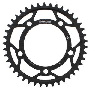 REAR SPROCKET STEEL 42T-530 BLK HON